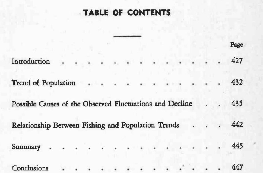 Oregon 1950 report TOC