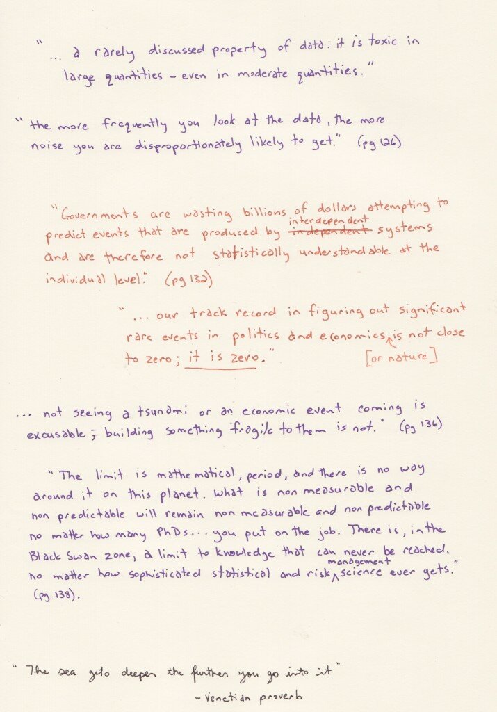 quotes from Taleb's "Antifragile: Things that gain from disorder"